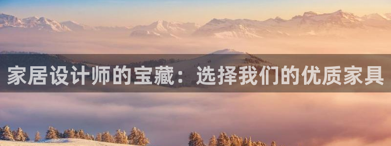 龙八国际pt客户端：家居设计师的宝藏：选择我们的优质家具